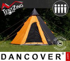 Tenda de campismo, TentZing®, 4 pessoas, Laranja/Cinzento escuro